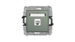 ICON Mechanizm gniazda komputerowego pojedynczego 1xRJ45, kat. 6A, 8-stykowy szałwiowy 61IGK-7