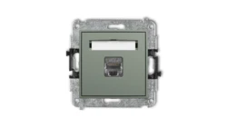 ICON Mechanizm gniazda komputerowego pojedynczego 1xRJ45, kat. 6, ekranowany, 8-stykowy szałwiowy 61IGK-5
