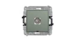 ICON Mechanizm gniazda pojedynczego BNC, bez pola opisowego szałwiowy 61IGBNCBO-1