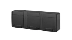 AQUANT 2K gniazdo natynkowe potrójne z uziemieniem 3x2P+Z IP55 antracytowy 5043-17