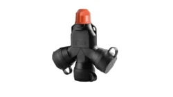 RED RO1 rozgałęziacz potrójny z dławikiem 16A/250V IP54 kołnierze gumowe czarny XF188G