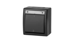 AQUANT 2K łącznik natynkowy 2-biegunowy IP55 antracytowy 5003-17