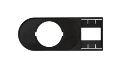 Tabliczka opisowa 75x30mm czarna prostokatna M22S-STDD-X 216394 /10szt./