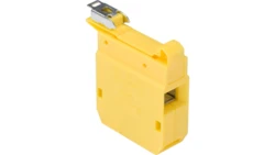 Złączka szynowa przelotowa 2-przewodowa 35mm2 ZG-G35/TS35 żółta A11-1631