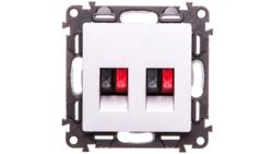 VALENA LIFE Gniazdo głośnikowe aluminium 753378