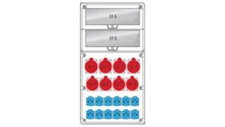 Rozdzielnica R-BOX 740 34S:4x32/5,4x16/5,12x250V,IP44 B.18.740-6