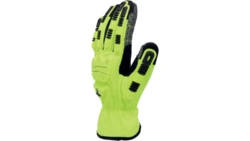 Rękawice udarowe, wielozadaniowe, doskonała chwytność dzięki wypustkom z PVC, kolor żółty, rozmiar 11, VV906JA11