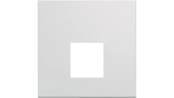 gallery Płytka czołowa pojedyncza do gniazda RJ45 oraz VDI 2M biały WXD202B
