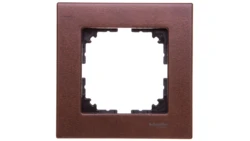 Ramka pojedyncza, orzech drewno, Merten, M-Elegance MTN4051-3473