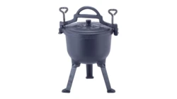 Kociołek myśliwski Kamille KM 4800M garnek żeliwny 4 L z powłoką marmurową