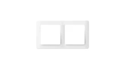 Ramka podwójna, Silva, biała / 46418