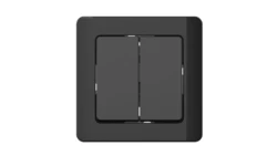 Łącznik podtynkowy świecznikowy, Silva, czarny / 46217