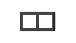 Ramka podwójna, Silva, czarna / 46419