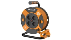 Przedłużacz bębnowy 4-gniazdowy H05VV-F 3G1.0 20m pomarańczowo-czarny / 24628