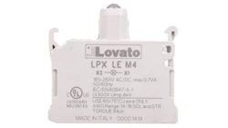 Oprawka z LED czerwona 185-265V AC/DC LPXLEM4