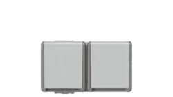 Siemens Gniazdo wtykowe podwójne natynkowe kolor szary, 16A, IP44, 5UB4722