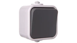 DELFINA Łącznik hermetyczny pojedynczy IP44 szary ŁNH-1D/30