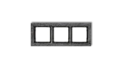 DECO Ramka uniwersalna potrójna - beton (ramka: antracytowa spód: czarny) antracyt 11-12-DRB-3