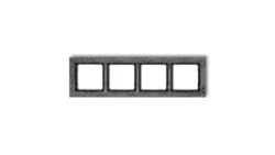 DECO Ramka uniwersalna poczwórna - beton (ramka: antracytowa spód: czarny) antracyt 11-12-DRB-4