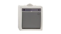 AQUANT Łącznik przycisk /dzwonek/ IP55 szary ŁNT-1D 1205-10