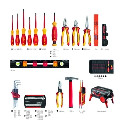 Zestaw narzędzi dla elektryków w walizce XXL 4 82el. 45734