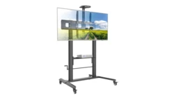 Stojak mobilny TV 52-110 120kg z półką, płynna regulacja wysokości ICA-TR230