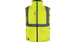 Kamizelka ocieplana, ostrzegawcza, dwustronna z poliestru Oxford, kl.2, kolor Żółty Fluo-Granatowy, rozmiar: 3XL, FIDJ3HVJA3X