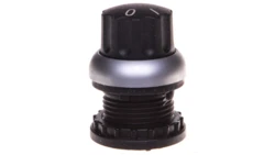 Napęd przełącznika 2 położeniowy z opisem I-0 czarny z samopowrotem M22-W 216853