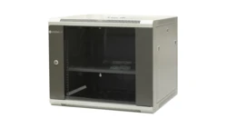 Szafa wisząca niedzielona 19cali 9U, drzwi blacha/szkło, 600×600×500 EM/AP6609