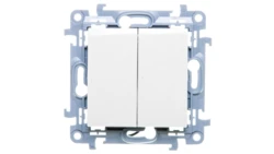 Simon 10 Łącznik świecznikowy z podświetleniem LED 10AX IP44 biały CW5BL.01/11