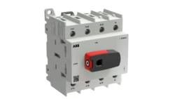 Rozłącznik izolacyjny 4P 80A (N po prawej), rozmiar G2 z rączką, szyna DIN, seria OT Plus OT80G2-4BSN2 1SCA162561R1001