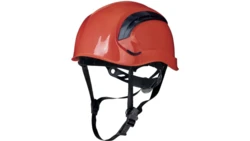 Hełm ochronny z ABS w stylu górskim wentylowany z regulacją od 53cm do 63cm pomarańczowy fluo rozmiar REGULOWANY TETE GRAWIORFL