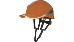 Hełm ochronny o kształcie czapeczki baseball kolor pomarańczowy DiAM5UPORFL
