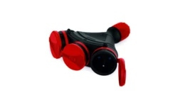 Rozgałęźnik do przedłużacza 3-gniazda z/u 16A 250V IP54 czarny/czerwony GN-X3/54 W-01156