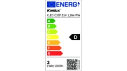 Żarówka LED E14 XLED C35F E14 1,8W-WW 250lm 2700K barwa ciepła świeczka 39080