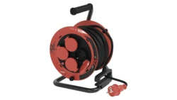 Przedłużacz zwijany ogrodowy 25 m / 4 gniazda / guma / 230 V / 1,0 mm2 / IP44 H05RR-F3G