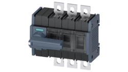 Rozłącznik izolacyjny 3P wlk2 250A napęd obrotowy bezp. szary montaż od frontu z lewej przył. płaskie śrubowe 3KD3832-0NE10-0