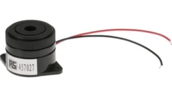 Brzęczyk piezoelektryczny średnica 29.5mm, sygnał ciągły 95dB RS PRO /100szt./