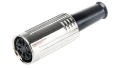 Gniazdo Din 7 -pinowe Żeński Montaż na kablu 60 V AC /50szt./