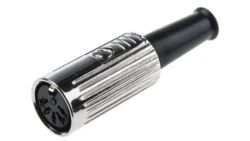 Gniazdo Din 5 -pinowe Żeński Montaż na kablu 60 V AC /50szt./