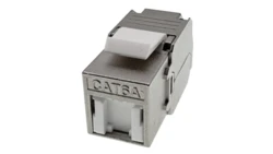 Gniazdo keystone, RJ45, beznarzędziowe, ekranowane, kat. 6A, Q-LANTEC