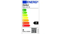 Oprawa downlight LED FIZU CCT W 4W max 370lm ciepła/neutralna/zimna 3000-6500K IP44/20 regulowana 30st. biały 39261