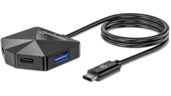 Hub USB 3.2 Gen1 Typ-C 2x USB-C, 2x USB-A 3.0 5Gb/s pasywny