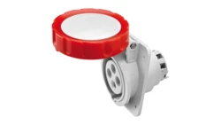 Gniazdo stałe 4P 16A 400V czerwone IP67 10 6H IEC 309 HP GW62231H /opak. 25/