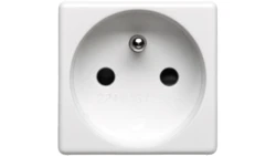 Gniazdo pojedyncze z/u 16A 2 moduły białe standard francuski ELIT00874 /opak. 30/