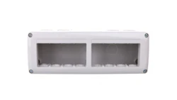 Obudowa pozioma 2x4 modułów IP40 RAL7035 GW27006