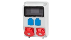 Rozdzielnica budowlana MEDIOLAN 1x5P 16A 1x5P 32A 2x2P+Z 9 modułów ITALINE ITA00122 ELIT50532