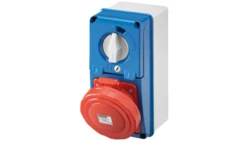 Gniazdo wtykowe z blokadą pionowe bez spodu 16A 3P+E 400V 9H GW66330