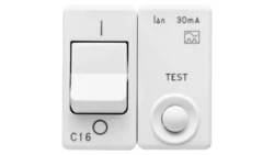 Wyłącznik z zab.. 1P+N C16 IDN 30MA 230V 3KA system biały GW20450