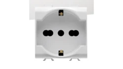 Gniazdo pojedyncze z/u 16A 2 moduły białe standard francuski ELIT00815 /opak. 6/